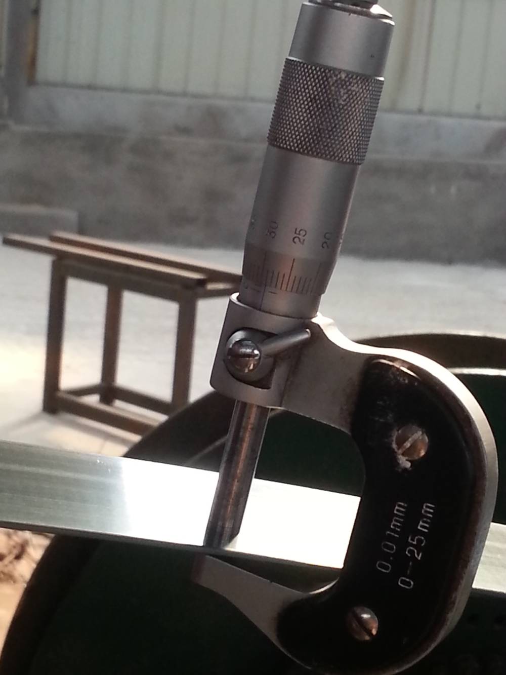 band saw steel Flatness detection