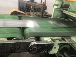 Steel strip slitting and slitting