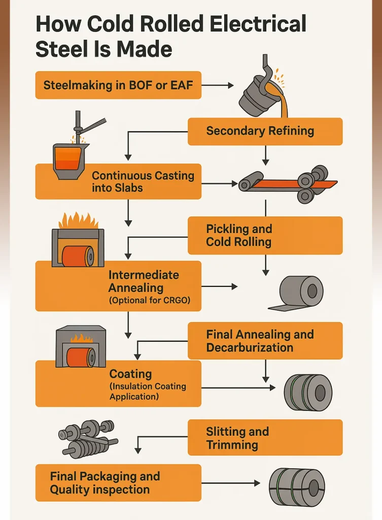 How Cold Rolled Electrical Steel Is Made